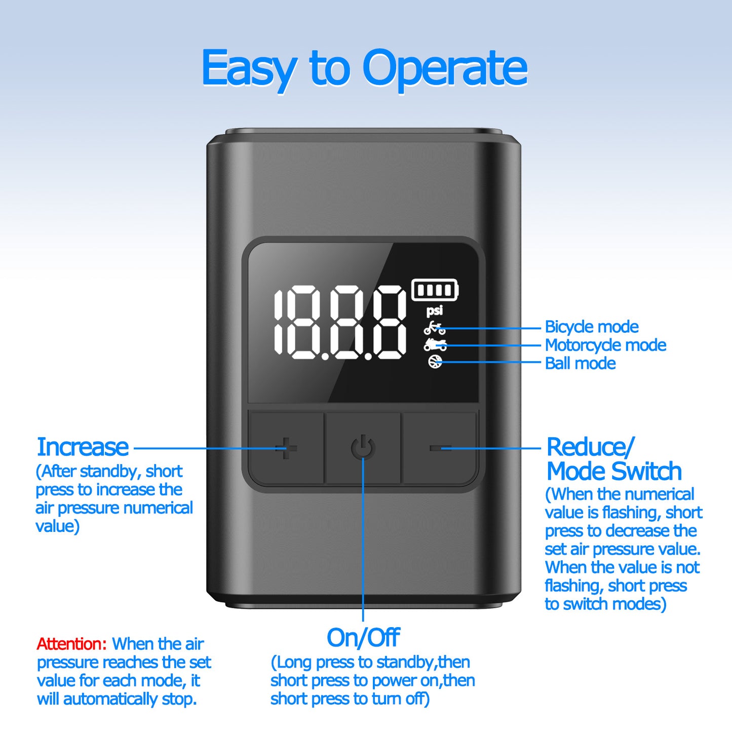 Minimalist Button Design - Easy to Operate